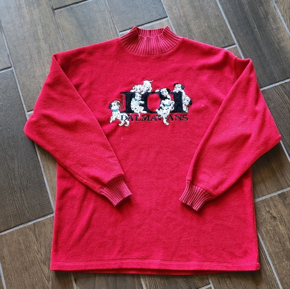 Disney Sweaters - Vintage Disney Catalog 101 Dalmatians embroidered Women's Fleece Sweater XL